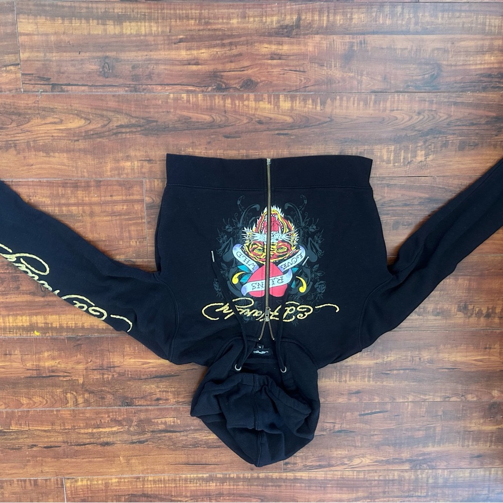 Ed Hardy Black Leggings Full-Length Stretchy Bottoms